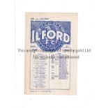A.F.A. FINAL AT ILFORD FC 1949 Programme for Cambridge Town v Worthing 30/4/1949, slightly