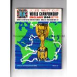 1966 WORLD CUP Official Tournament programme with all of the results neatly entered in blue ink plus