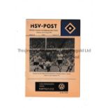 CHELSEA Programme for the away Friendly v Hamburg SV 12/8/1966, very slight mark top left. Generally