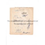 GLAMORGAN CCC AUTOGRAPHS An album page signed by 11 members of early 1930’s side inc. Turnbull,