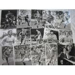 LIVERPOOL PRESS PHOTOS Approximately 50 b/w Press photos from the 1980's with stamps on the