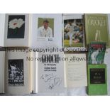 SIGNED CRICKET BOOKS Six signed books by Ray Illingworth, Devon Malcolm, Graham Gooch, Dominic Cork,