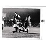 ARSENAL PRESS PHOTOS Four original 10" X 8" Press photos with stamps and paper notation on the