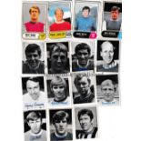 A & B C FOOTBALL CARDS Approximately 90 cards in total. Football Facts 1969 X 66. Plus b/w signed