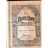 BOY'S OWN ANNUAL 1889 Large bound volume of the Boy's Own Paper Volume XI 1888-9. One page is torn