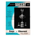 KILMARNOCK Programme for the International Soccer match at the Roosevelt Stadium, Jersey City ,