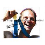 OLYMPIC AUTOGRAPHS Eight hand signed colour photos including Steve Redgrave, Greg Rutherford, Tom