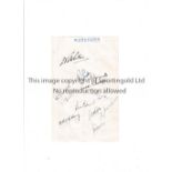 WORCESTERSHIRE CCC AUTOGRAPHS An album page signed by 12 players of a late 1940’s side, including
