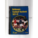 ROTHMANS FOOTBALL YEARBOOK Hardback issue for 1971/2, small writing on frontispiece and very
