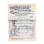 CHELSEA Programme for the home League match v WBA 11/3/1936, very slightly marked on the back.