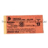 GERMANY V IRELAND 1952 Ticket for the game in Cologne dated 4/5/52. Good