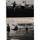 NEWPORT COUNTY Five original b/w photos, 4 of which are 8" X 6" with action from 1958/9 season and