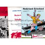 SCOTLAND FOOTBALL PROGRAMMES Four programmes for the away Internationals v Holland 1959 and 1968,