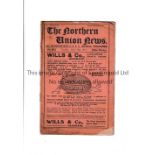 RUGBY LEAGUE / HUDDERSFIELD V BROUGHTON 1911 Programme for the game at Huddersfield dated 18/4/11.