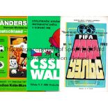 WALES Seven programmes including homes, 1965 Denmark and 1977 Kuwait and aways, 1964 Denmark, 1975