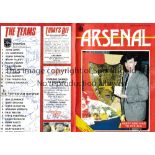 ARSENAL / TOTTENHAM HOTSPUR / AUTOGRAPHS 1985 Programme for the League match at Arsenal 1/1/1985