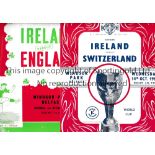 GEORGE BEST / NORTHERN IRELAND Eleven Northern Ireland home programmes with George Best listed on