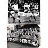 WATFORD A miscellany of B/W Press photos and autographed magazine team group pictures from 1960's.