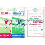 REPUBLIC OF IRELAND FOOTBALL PROGRAMMES Fifteen home programmes 1953 - 1969 v Austria 1953 score