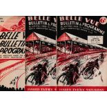 SPEEDWAY / BELLE VUE Ten home programmes for 1936 including Champions v The Rest, Harringay 25/4 &