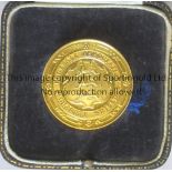1931 F.A. CHARITY SHIELD MEDAL A 15ct. gold F.A. Charity Shield medal, inscribed Football
