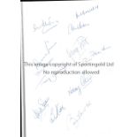 MANCHESTER UNITED AUTOGRAPHS Hardback book with dust jacket, The Pride of Manchester, signed on