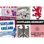 SCOTLAND Thirteen programmes: Homes 1959 Germany creased, 1960 Ireland, 1962 England, 1963 Norway,