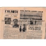 THE COURIER Seven issues of military newspapers 1948 and 1949, printed in English but published in