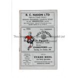 HEADINGTON UNITED Home programme for the Southern League match v Chingford Town 21/10/1950, very
