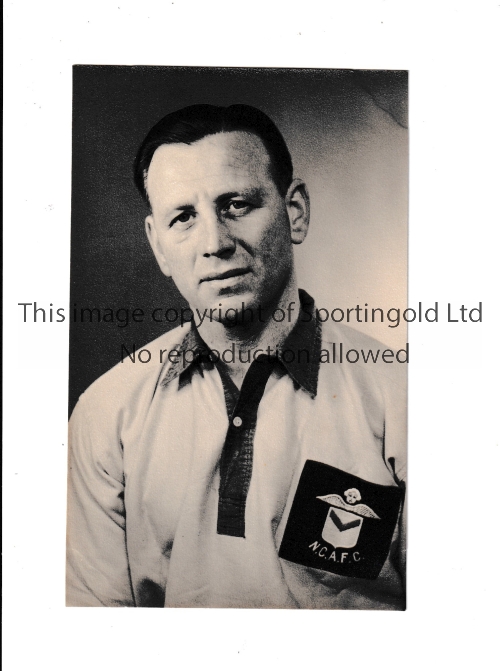 NEWPORT COUNTY Original 5" X 3" b/w portrait of Billy Lucas in Newport shirt from the 1950's. Good