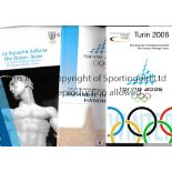 2005 WINTER OLYMPICS TURIN A miscellany including Spectator Guide, German team brochure X 2, Italian