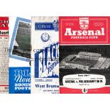 1950'S & 1960'S FOOTBALL PROGRAMMES Ninety five programmes in total with 25 different home clubs