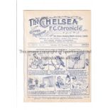 CHELSEA Programme for the home League match v Sheff. Weds. 19/11/1932, ex-binder. Generally good