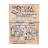 CHELSEA Programme for the home League match v Portsmouth 22/4/1936, slightly creased. Generally