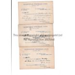 HAMPSTEAD FC Eighteen official Hampstead F.C. selection cards postacrds, 1930-1932 addressed to