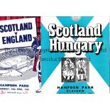 SCOTLAND FOOTBALL PROGRAMMES Thirty four home programmes for the home Internationals 1958 - 1969,