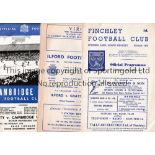 NON-LEAGUE FOOTBALL PROGRAMMES Over 30 programmes including 1956 A.C. Semi-Final at Chelsea, 1948