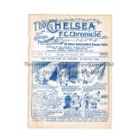 CHELSEA Programme for the home League match v Derby County 11/11/1933, ex-binder. Generally good