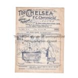 CHELSEA Programme for the home League match v Derby County 10/4/1936. Generally good