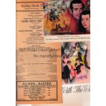 GONE WITH THE WIND / FILM EPHEMERA Programme and actor listing for the U.S. showing of the film at