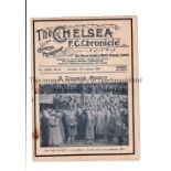 CHELSEA Programme for the home F.A. Cup match v Plymouth Argyle 25/1/1936, rusted staple, rust marks