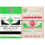 F.A. OF IRELAND CUP FINALS 1960 & 1964 Programme for Shelbourne v Cork Hibernians 24/4/1968 and Cork