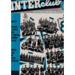 1963/64 EUROPEAN CUP Inter Milan v Everton (2nd Leg) played 25/9/1963 at the San Siro, Milan.