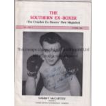 BOXING / SAMMY McCARTHY AUTOGRAPH Magazine, The Southern Ex-Boxer Autumn 2000 with a picture on