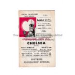 CHELSEA Programme for the away Friendly v Guildford City 3/10/1959, small writing on the top of