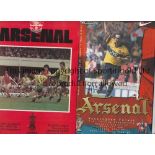 ARSENAL FOR COLLECTION ONLY. Almost complete first team League and Cup home programmes 1979/80 -
