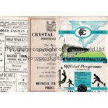 1950'S FA CUP PROGRAMMES INVOLVING NON LEAGUE CLUBS Eight programmes including Chesterfield v Yeovil