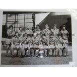 LIVERPOOL AUTOGRAPHS A 20" x 16” B/W team group photo of the F.A. Cup Final winners in 1974 with the