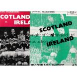 SCOTLAND V IRELAND Five programmes for matches at Hampden, 1950, 1952, 1954, 1956 and 1958. Good