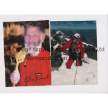CHRIS BONNINGTON AUTOGRAPHS / EXPLORER Two different 7" X 5" colour photos hand signed with